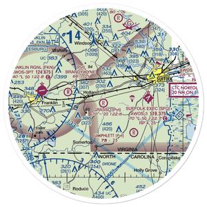 Grasso Salvage Airport (62VA) VFR Sectional Sticker (30 mile)