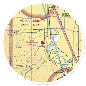 Seven Rivers Airport (62NM) VFR Sectional Sticker (30 mile)