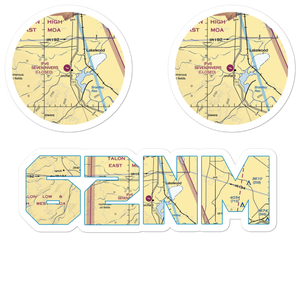Seven Rivers Airport (62NM) VFR Sectional Sticker Pack