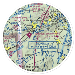 Scheller Airport (62NJ) VFR Sectional Sticker (20 mile)