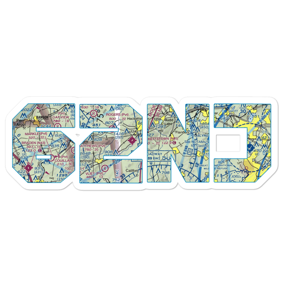 Scheller Airport (62NJ) VFR Sectional Sticker 
