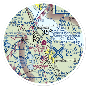 Hickory Hill Airport (62NC) VFR Sectional Sticker (20 mile)