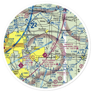 Washburn Farm Airport (62MO) VFR Sectional Sticker (30 mile)