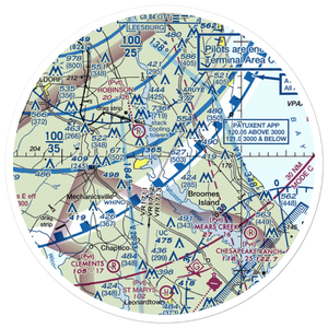 Sandy Point Airport (62MD) VFR Sectional Sticker (30 mile)