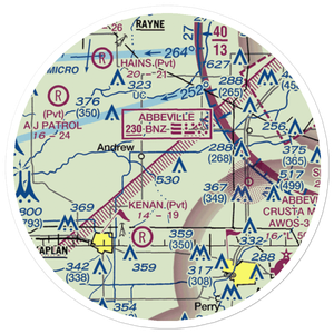 Ken Guidry Nr 4 Airport (62LA) VFR Sectional Sticker (20 mile)