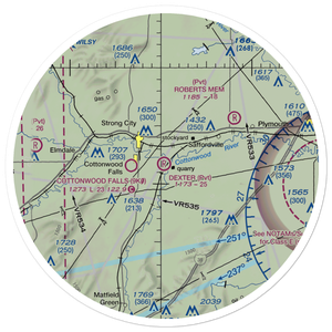 Dexter Field (62KS) VFR Sectional Sticker (30 mile)