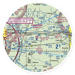 Wilson Airport (62IS) VFR Sectional Sticker (30 mile)