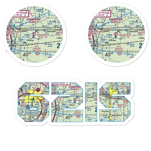 Wilson Airport (62IS) VFR Sectional Sticker Pack