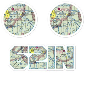 Fowler Field /Private/ Airport (62IN) VFR Sectional Sticker Pack