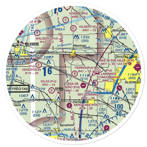 Ferris Field (62IL) VFR Sectional Sticker (30 mile)