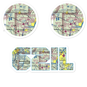 Ferris Field (62IL) VFR Sectional Sticker Pack