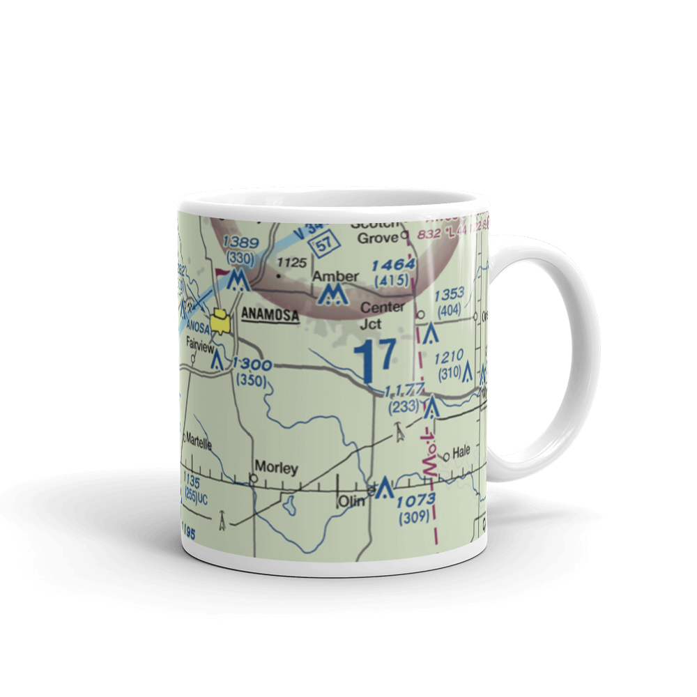 Lerchs Airport (62IA) VFR Sectional  Mug 