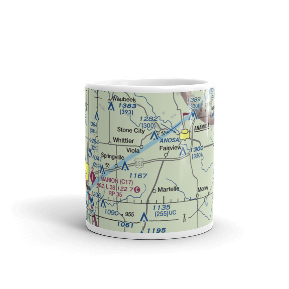 Lerchs Airport (62IA) VFR Sectional  Mug 