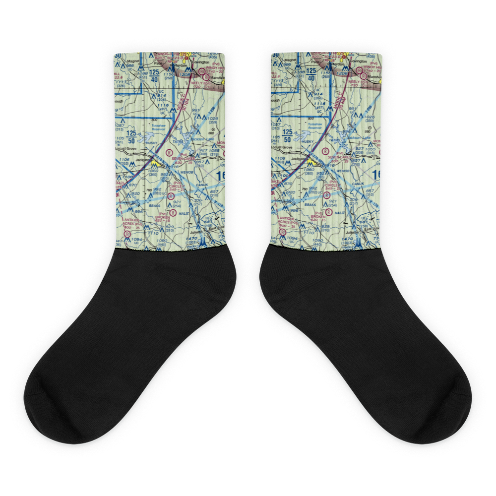Seven Lakes Airport (62GA) VFR Sectional Socks 