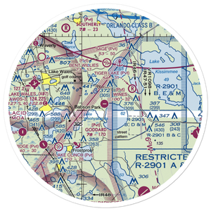 David Wine's Airstrip (62FL) VFR Sectional Sticker (30 mile)