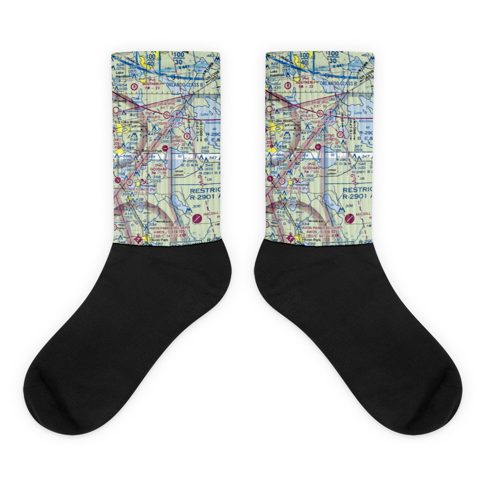 David Wine's Airstrip (62FL) VFR Sectional Socks 