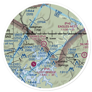 Banks Ranch Airport (62AR) VFR Sectional Sticker (20 mile)