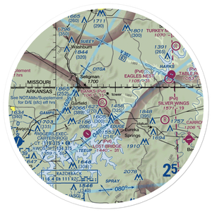 Banks Ranch Airport (62AR) VFR Sectional Sticker (30 mile)