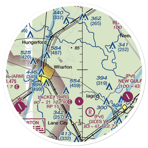 Shanks Agricultural Strip (61XS) VFR Sectional Sticker (20 mile)