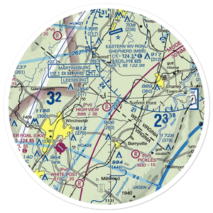 High View Farm Airport (61VA) VFR Sectional Sticker (30 mile)