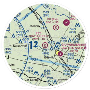 Traylor Tick Farm Airport (61TX) VFR Sectional Sticker (20 mile)