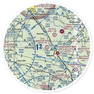Traylor Tick Farm Airport (61TX) VFR Sectional Sticker (30 mile)