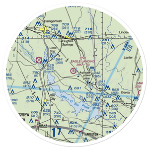 Eagle Landing Airport (61TA) VFR Sectional Sticker (30 mile)