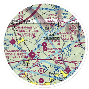 A G A Farms Airport (61PN) VFR Sectional Sticker (20 mile)