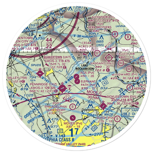A G A Farms Airport (61PN) VFR Sectional Sticker (30 mile)