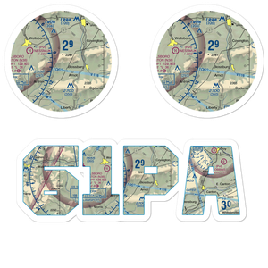 Hi Line Lodge Airport (61PA) VFR Sectional Sticker Pack