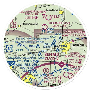 Bassett Field (61NY) VFR Sectional Sticker (20 mile)