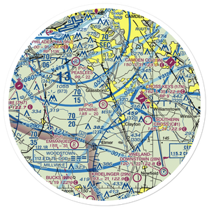 Thomas Browne Airpark (61NJ) VFR Sectional Sticker (30 mile)
