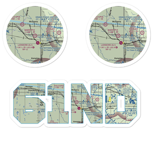 Bakke Airport (61ND) VFR Sectional Sticker Pack