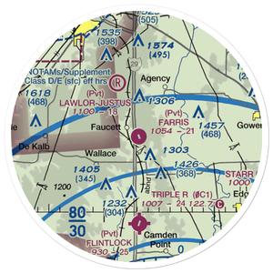 Farris Strip (61MU) VFR Sectional Sticker (20 mile)