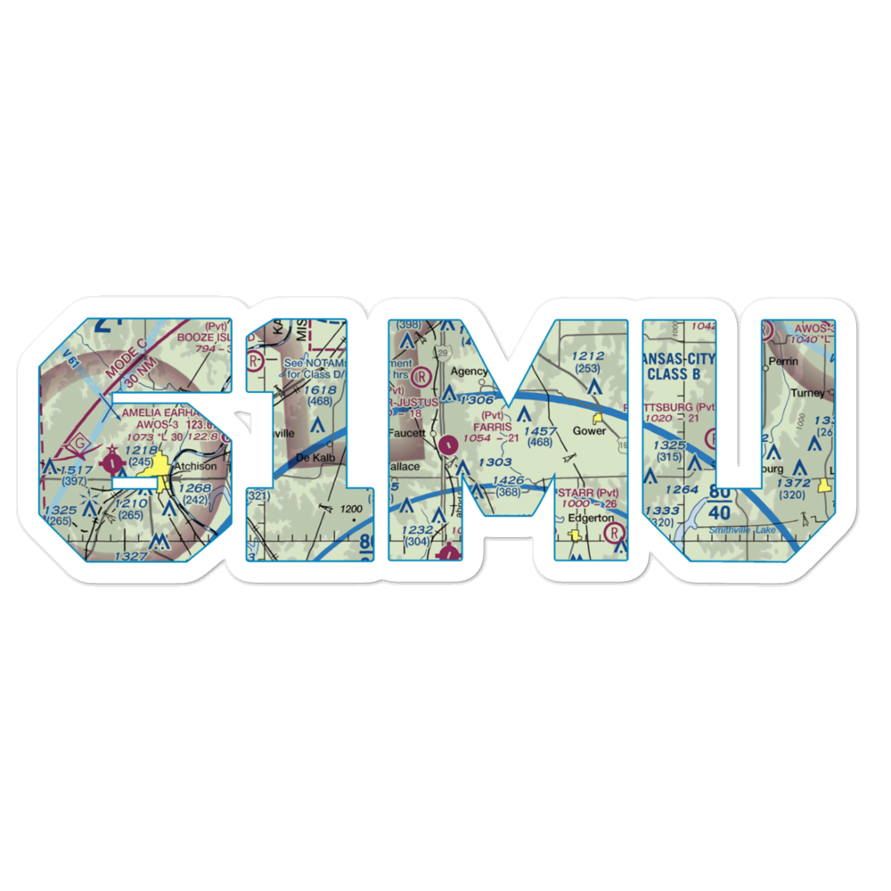 Farris Strip (61MU) VFR Sectional Sticker 