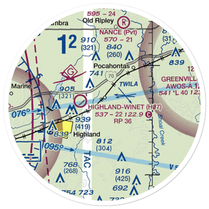 Smith Restricted Landing Area (61LL) VFR Sectional Sticker (20 mile)