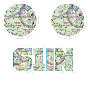 Wilkerson's Airport (61IN) VFR Sectional Sticker Pack