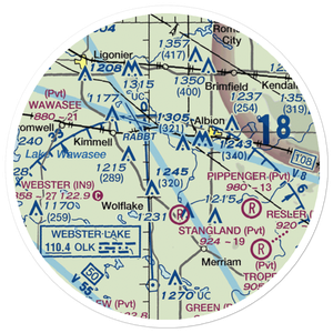 Kay Field (61II) VFR Sectional Sticker (20 mile)