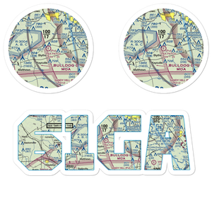 Pea Patch Aerodrome (61GA) VFR Sectional Sticker Pack