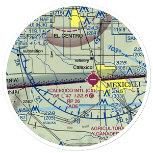 Johnson Brothers Airport (61CL) VFR Sectional Sticker (20 mile)