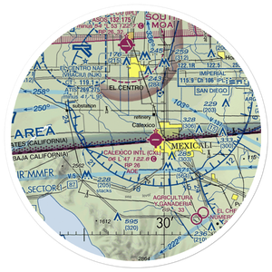 Johnson Brothers Airport (61CL) VFR Sectional Sticker (30 mile)