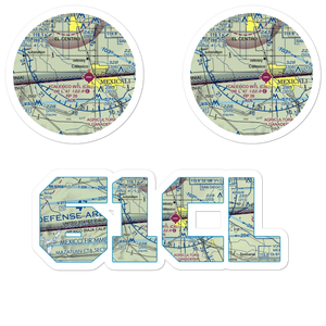 Johnson Brothers Airport (61CL) VFR Sectional Sticker Pack