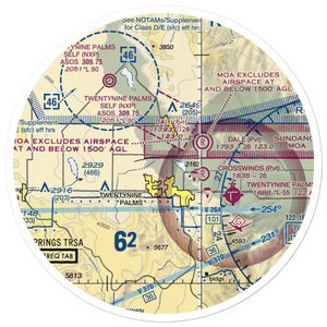 Bauer Airport (61CA) VFR Sectional Sticker (30 mile)