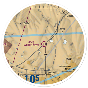 White Mountain Ultralightport (61AZ) VFR Sectional Sticker (20 mile)