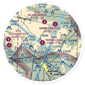 Tierra Linda Ranch Airport (60TE) VFR Sectional Sticker (20 mile)