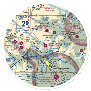 Tierra Linda Ranch Airport (60TE) VFR Sectional Sticker (30 mile)