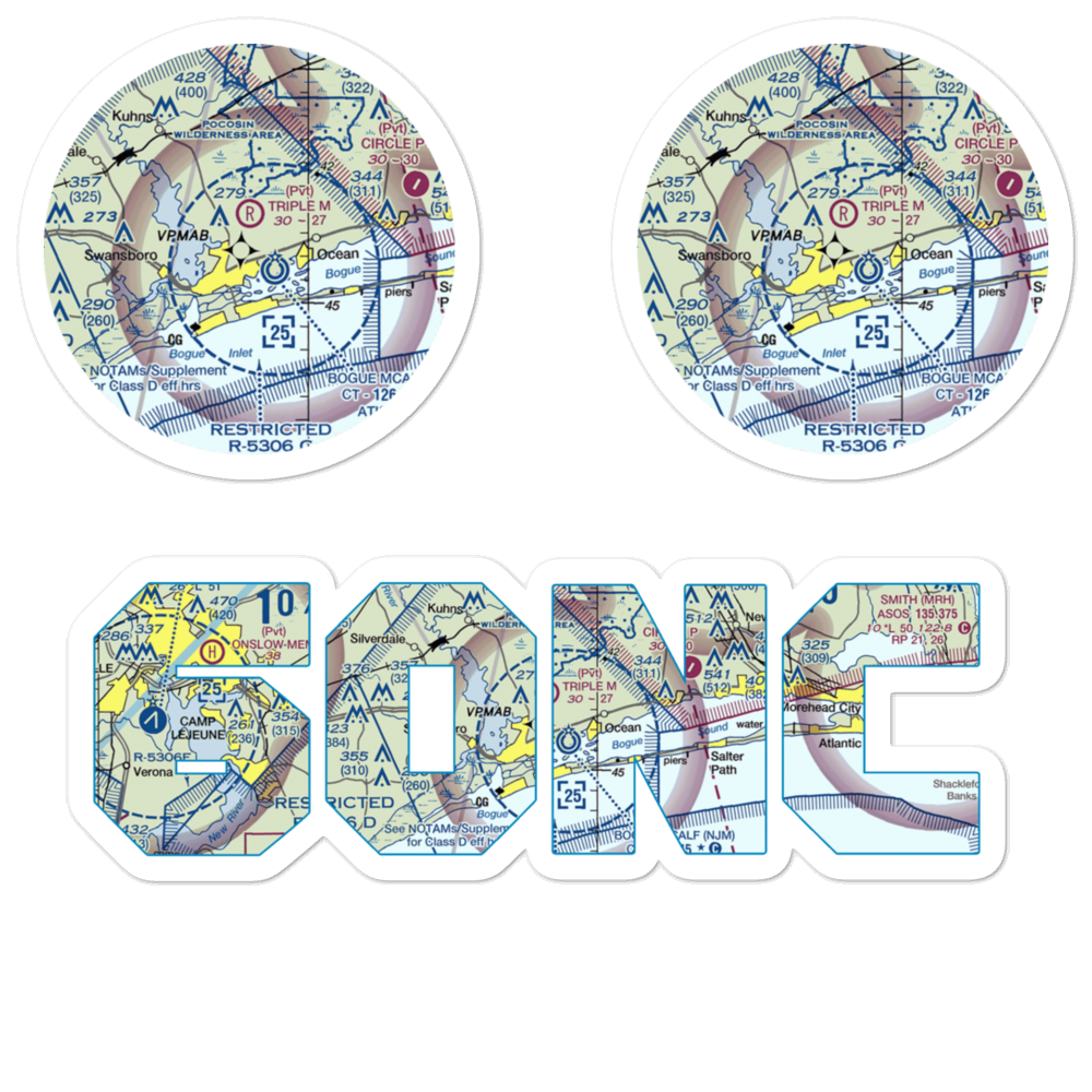 Star Hill Golf Club Airport (60NC) VFR Sectional Sticker Pack 