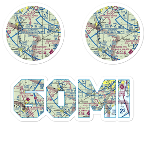 Maybee Airport (60MI) VFR Sectional Sticker Pack