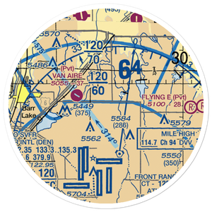 Stevens Airport (60CO) VFR Sectional Sticker (20 mile)