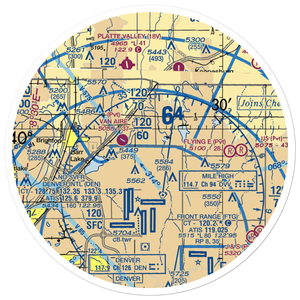 Stevens Airport (60CO) VFR Sectional Sticker (30 mile)